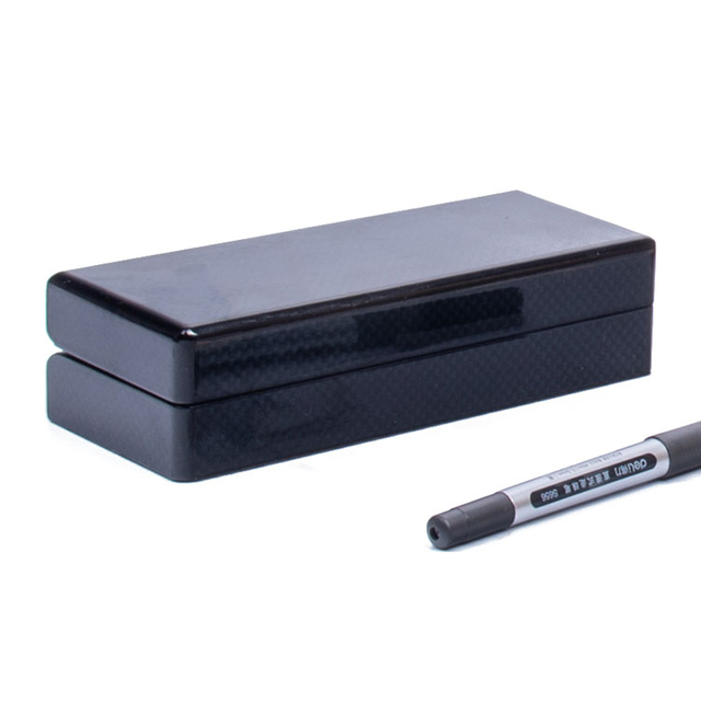 Black Piano Lacquer Souvenir Medal Single Pen Wood Box