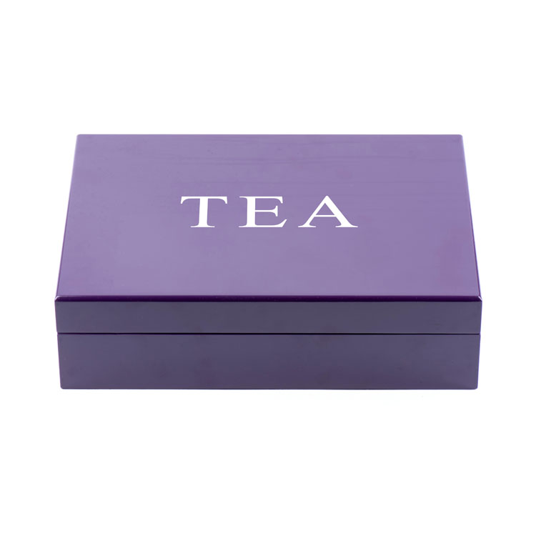 purple teabags canonical wooden tea box