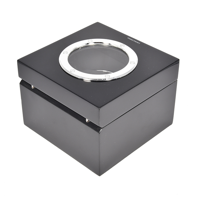 Custom Logo Black Double Two Drawer Smart Watch Box With Window