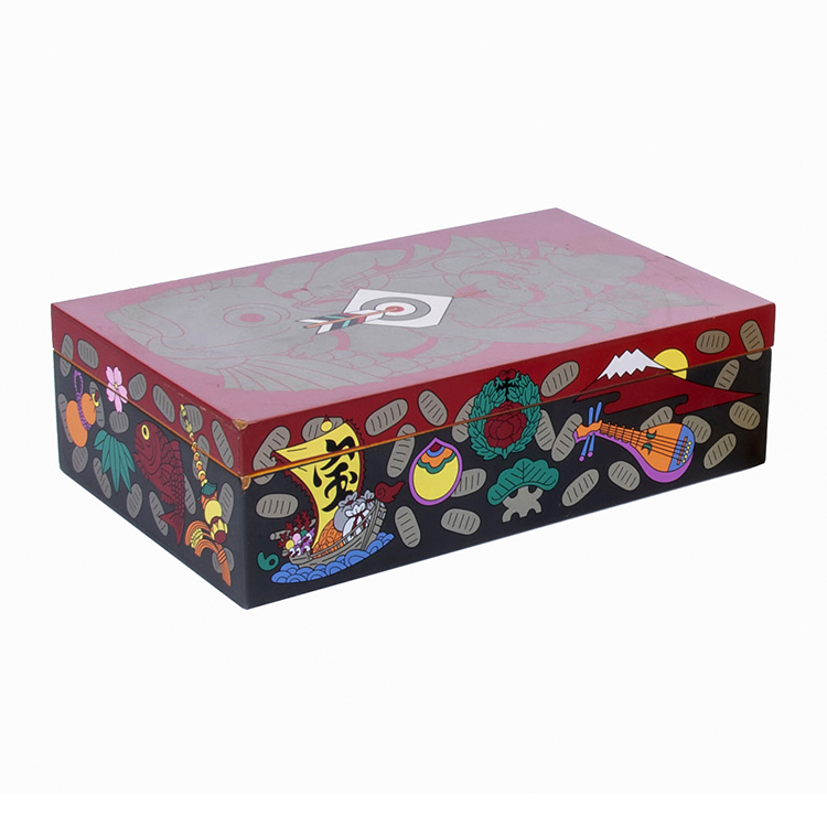 Hand-painted Southeast Asian Style Storage Wooden Cute Box