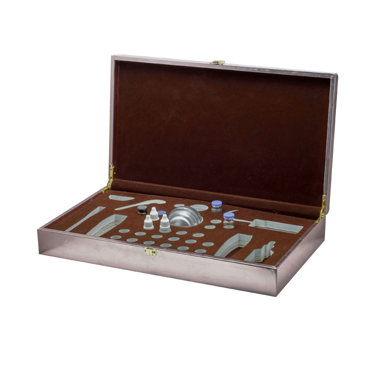 Mechanical Two Playing Pull Out Drawer Plastic Cake Rose Gold PU Leather Cosmetic Essential Oil Gift Packaging Box