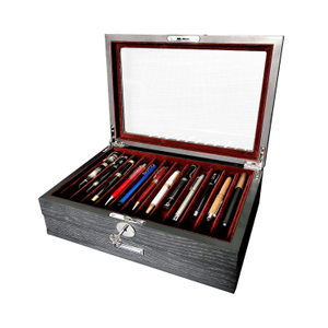 Holder Display Gift Pen Box with Wooden