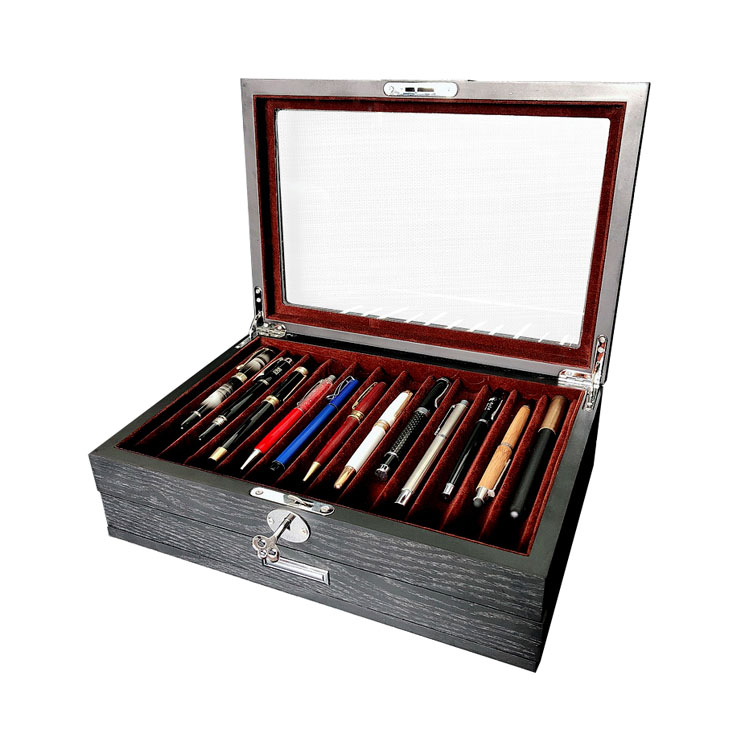 Holder Display Gift Pen Box with Wooden