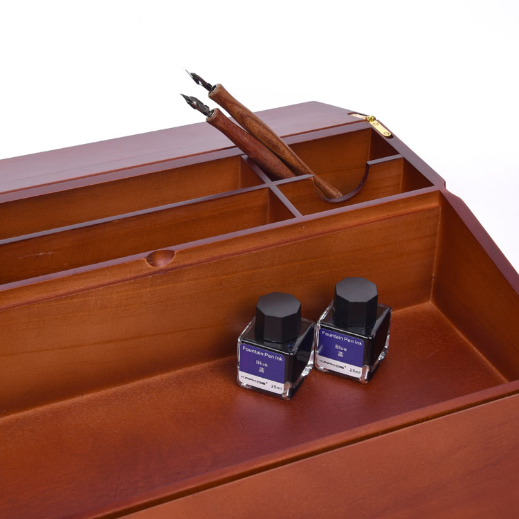 Pens Organizer Wood Black Maple Wooden Box Pen