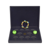 Presentation Medallion Standing Collector Capsule Donation Boxes Piano Lacquer Wooden Coin Box
