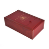 Printed End Panels Shape Holder Souvenir Hinged Reusable Bags Collection Random Chocolates Wooden Wine Box