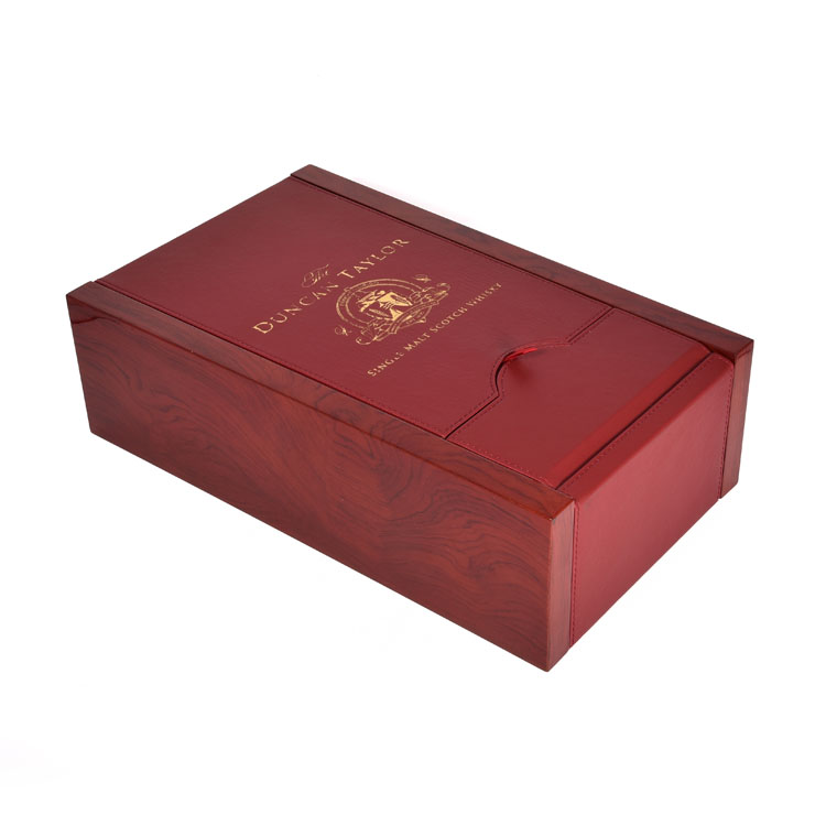 Printed End Panels Shape Holder Souvenir Hinged Reusable Bags Collection Random Chocolates Wooden Wine Box