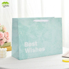 Coated Paper Customized Logo Black Ribbon Paper Bag