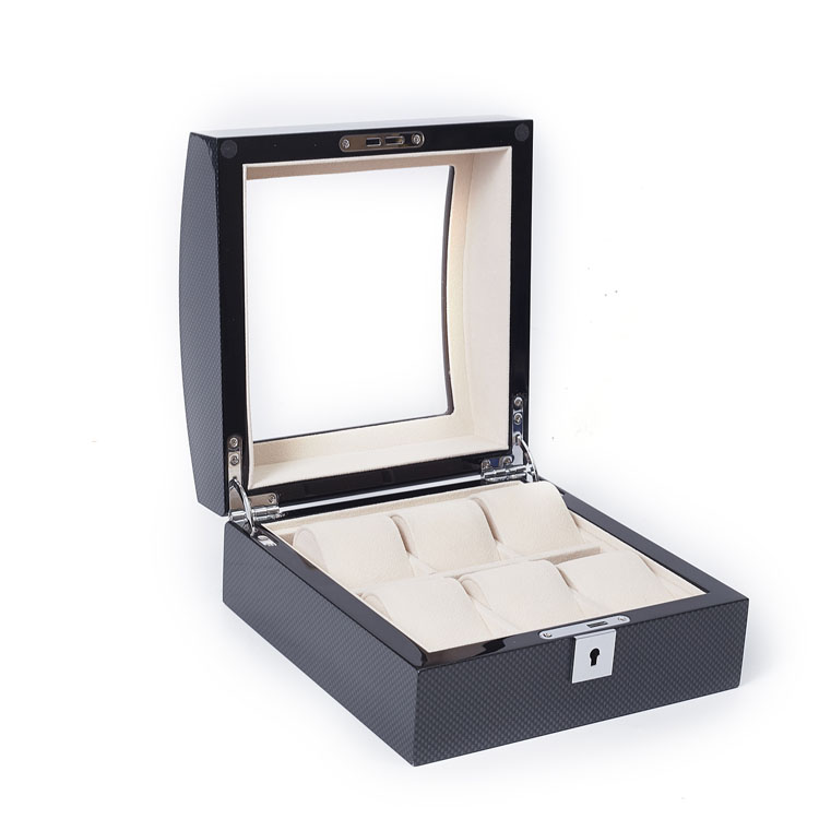 Eco Friendly DIY Woodenes/watch Winder Boxes Wooden Carbon Fiber For Band Watch Box