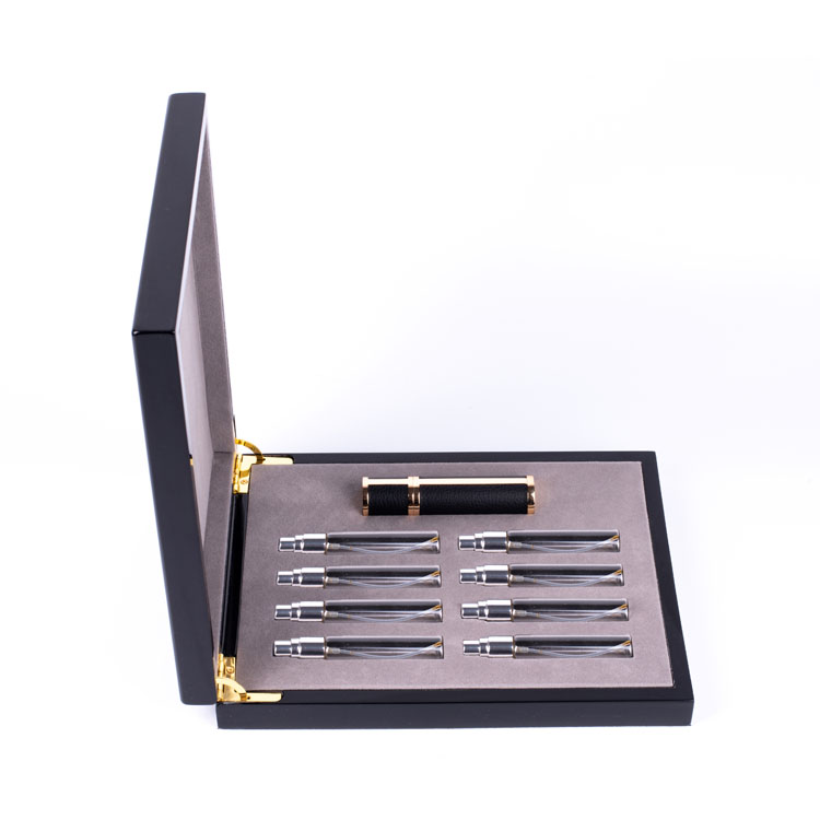 Custom Luxury White Piano Paint MDF Wooden Box for Storage Perfume Varnish Wooden Packaging Gift Box with Hinged Lids