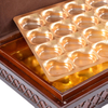 Mosque Shaped Wooden Ramadan Gift Box With Matte Finish For Dates And Sweets Packaging