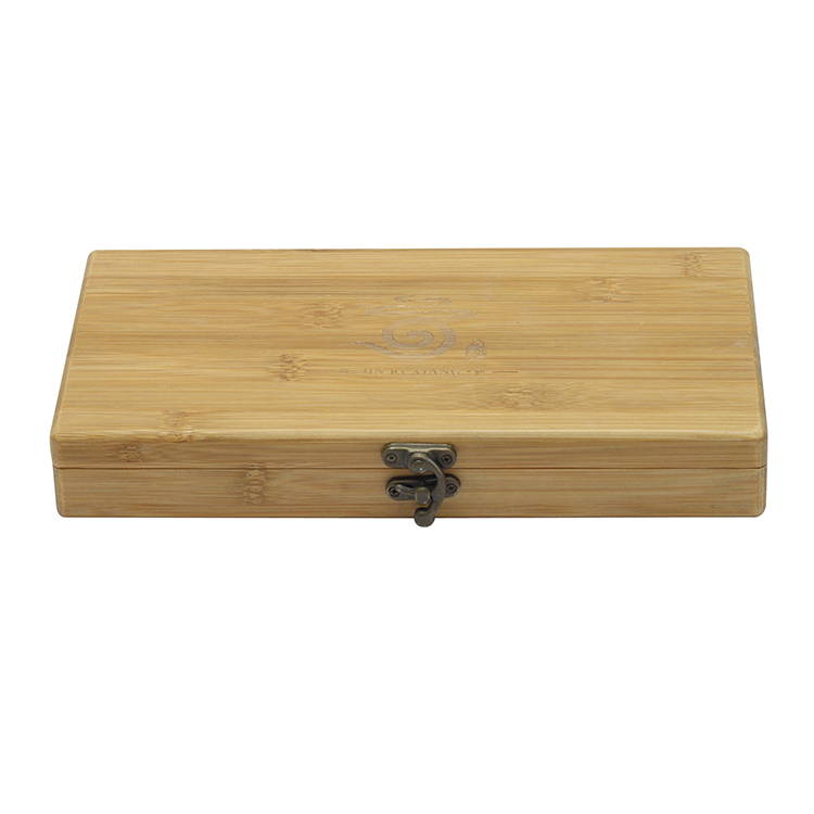 Hinged Polished Magnetic Gift Tea Wine Keychain Coin Pen Bamboo Box