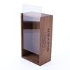 Custom OEM Logo Household Stock Wholesale Flip Cover Case Pine Wood Jewelry glass lid Storage Wooden Box