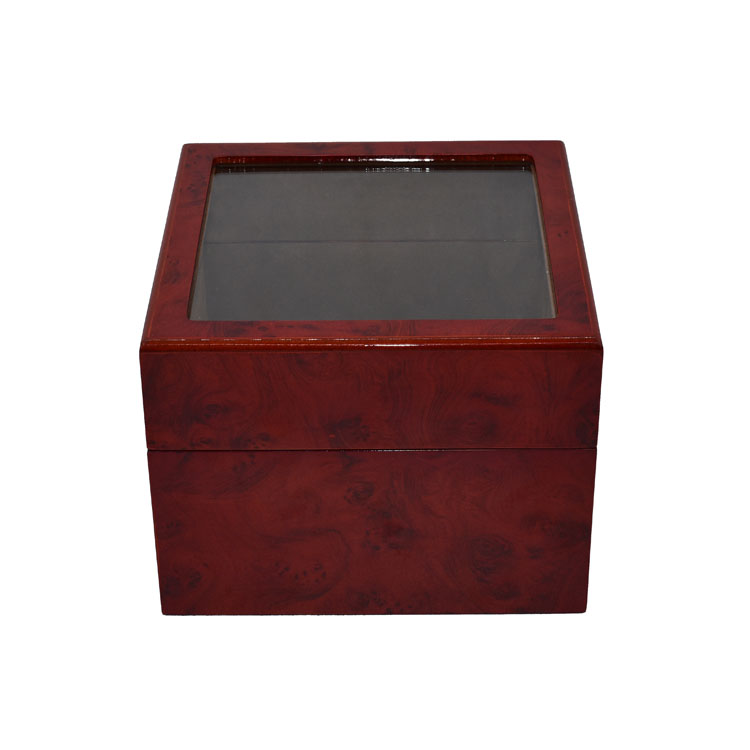 Wood Box Custom Size Acrylic Clear Lid Pine Box Display Packaging Gift Wooden Tea Box