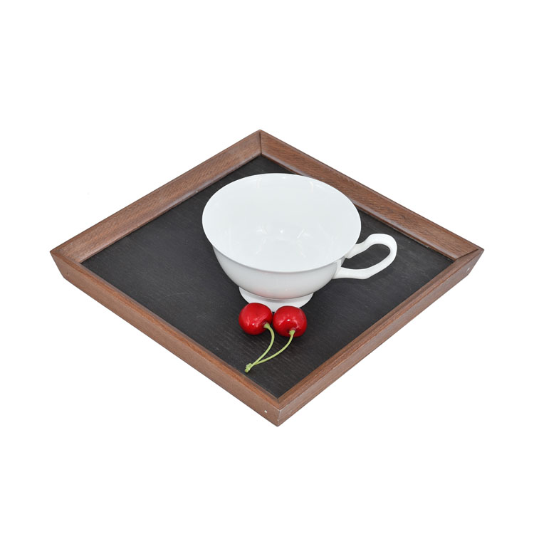 Hot Selling Printing Pattern MDF Wood Lacquer Tray For Hotel Restaurant Wholesale