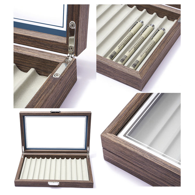 Gift Boxes Bottle And Luxury Folding Wooden Pen with Box for Engraving