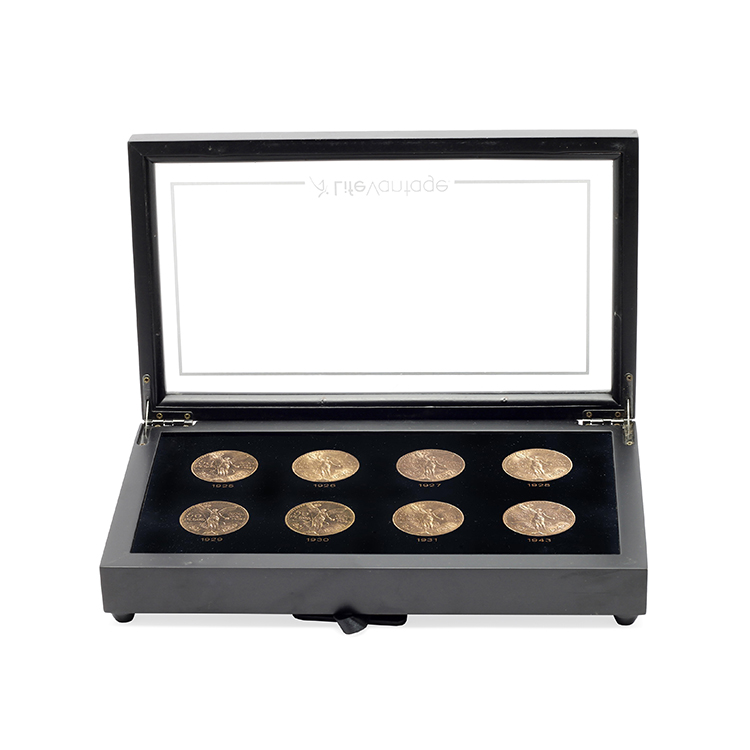 Golden Protective Set Note Vending Snack Slot Souvenir Supplies Piano Lacquer Wooden Coin Box