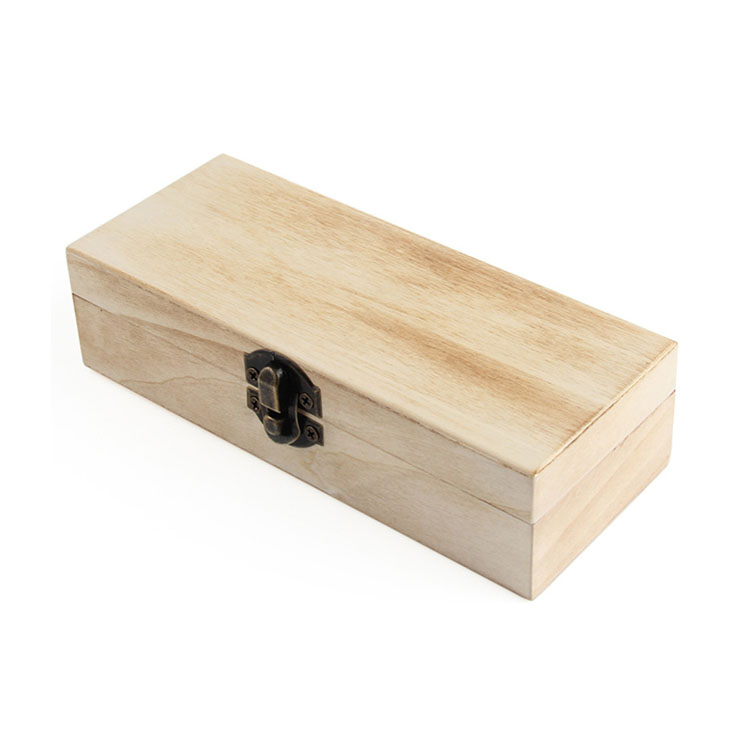 Wooden Gift Hinged With Glass Lid Wood Grain Glasses Cases Set Sunglasses Case Box