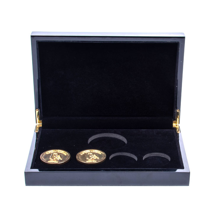 Multi Currency Wooden Coin Collector Set Storage Box Case With Trays Wood Packing Box