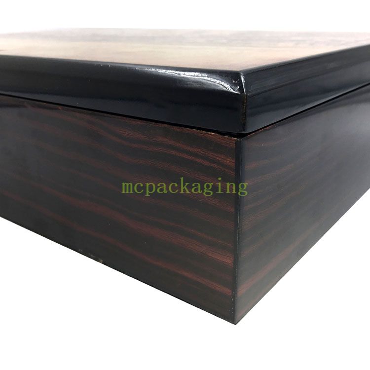 KSA Jeddah Season Wooden Box Factory Customized Saudi Arabic High Glossy Wood Sweet Date Box For Gift