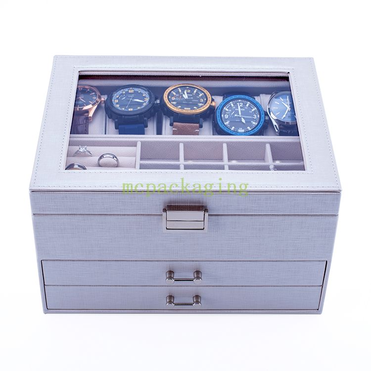 Luxury Custom Logo Large And Small Yellow Green Wooden Set Jewelry Storage Box For Gift