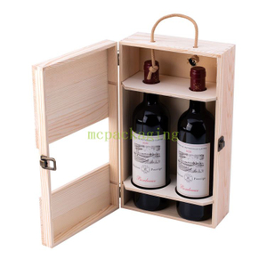 2 Bottle Pine Unfinished Wooden Crafts Wine Gift Box 6 Wine Bottle Wooden Box Wood Wine Box 3 Bottles