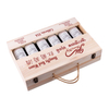 6 Bottle High End Low Moq Gift Packaging Wood Wine Box For 6 Red Wine Bottle wooden wine box with accessories