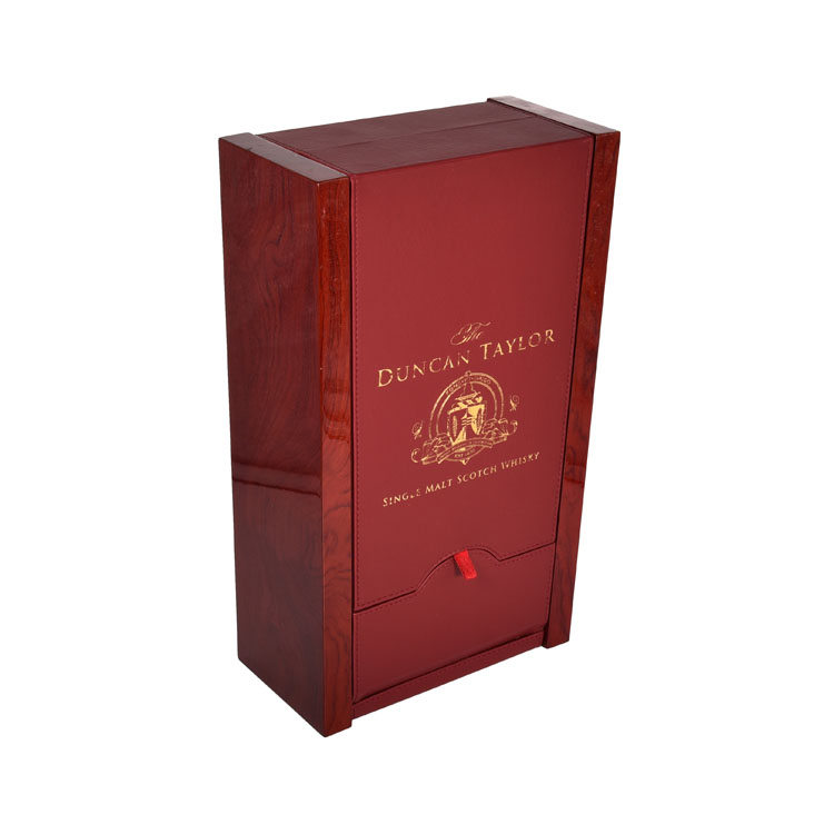 Printed End Panels Shape Holder Souvenir Hinged Reusable Bags Collection Random Chocolates Wooden Wine Box