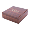 Wood Grain 4slot Painted Wooden Teabag Box