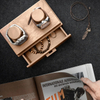 2 Slot Custom Luxury Glossy Wooden Custom Logo Watch Packaging Box Hot-sale Watch Box Wood Packing Box