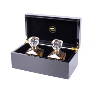 Black Piano Lacquer Custom Luxury wooden Perfume Bottle Box Packaging Gift Boxes With Key Lock