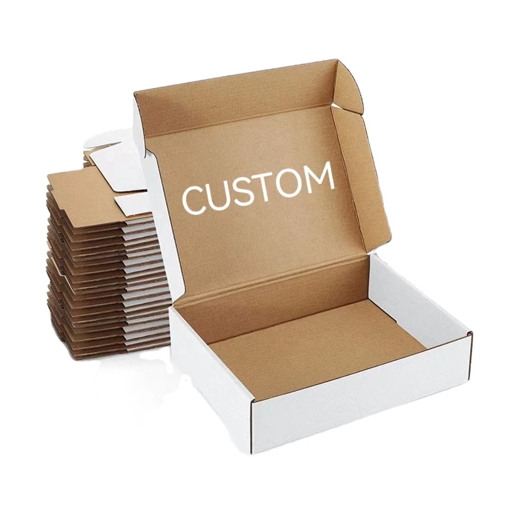Customized Logo Pink Shipping Boxes For Hoodies Foldable Corrugated Carton Box Underwear Clothing Packaging Mailer Boxes