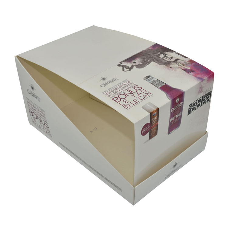 Custom Pdq Cardboard Tabletop Countertop Cosmetic Makeup Lash Product Display Boxes Paper Lipstick Skin Care Eyelash Display Box