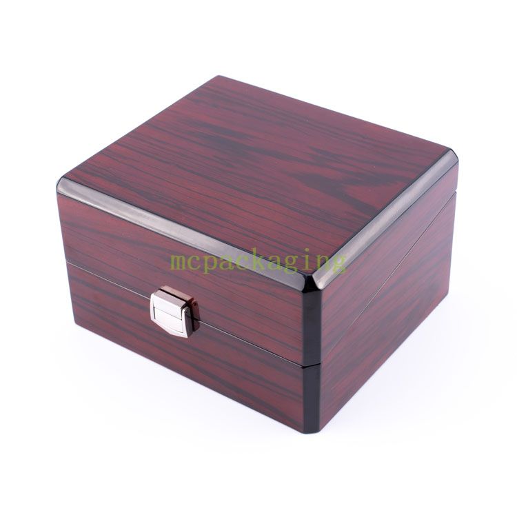 Circle Acrylic Window Display Wood Watch Box
