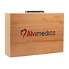 Wooden Box Looking Custom Printed Corrugated Paper Eco Mailer Box for Gift Packaging With Handle