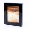 7" Moving Sand Art Picture Square Glass 3D Deep Sea Sandscape in Motion Display Flowing Sand Frame