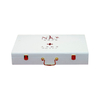 Jeweley White Watch Razor Collar Pin Pearl Gvp White PU Leather Logo Gilded Cosmetic Essential Oil Gift Packaging Box