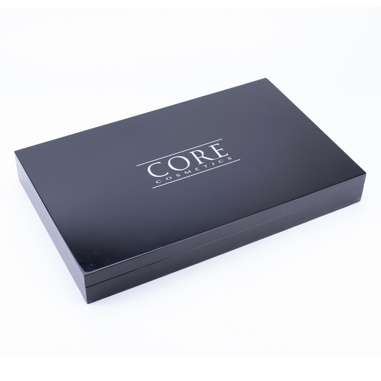 Wooden Makeup Brush Set Luxury Black Piano Box
