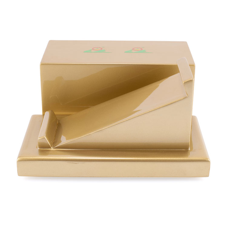 Glossy Golden Luxury Display Perfume Wood Box