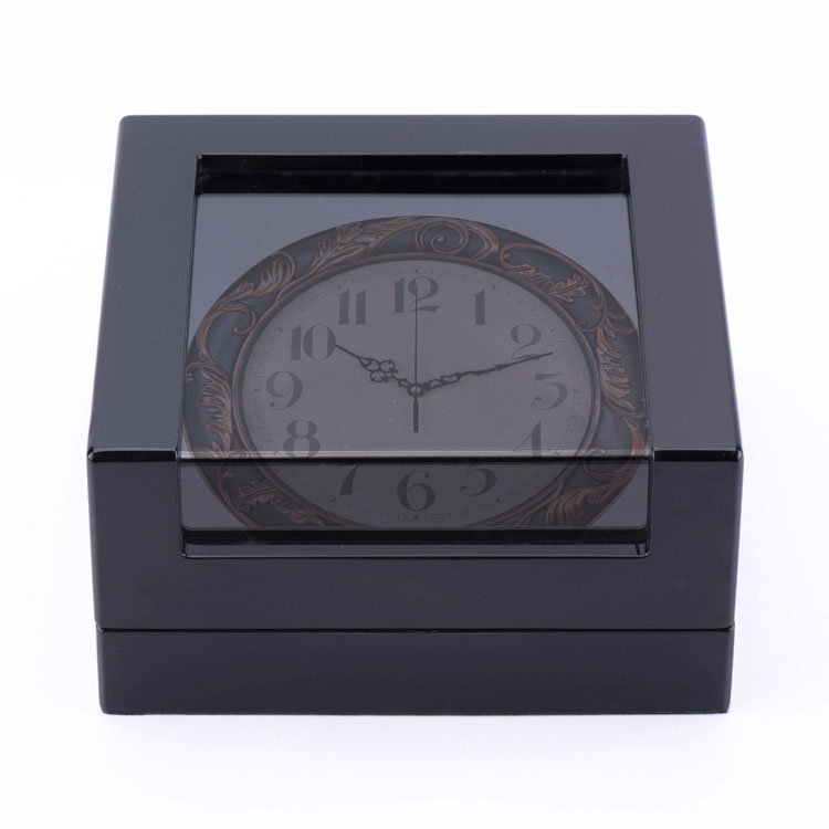 Glass Acrylic Hot Sale Clock Gift Watch Wooden Display Box