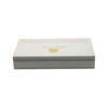 bangle lined mousepad mtg stock jewelri environmentally White PU leather cosmetic gift packaging box