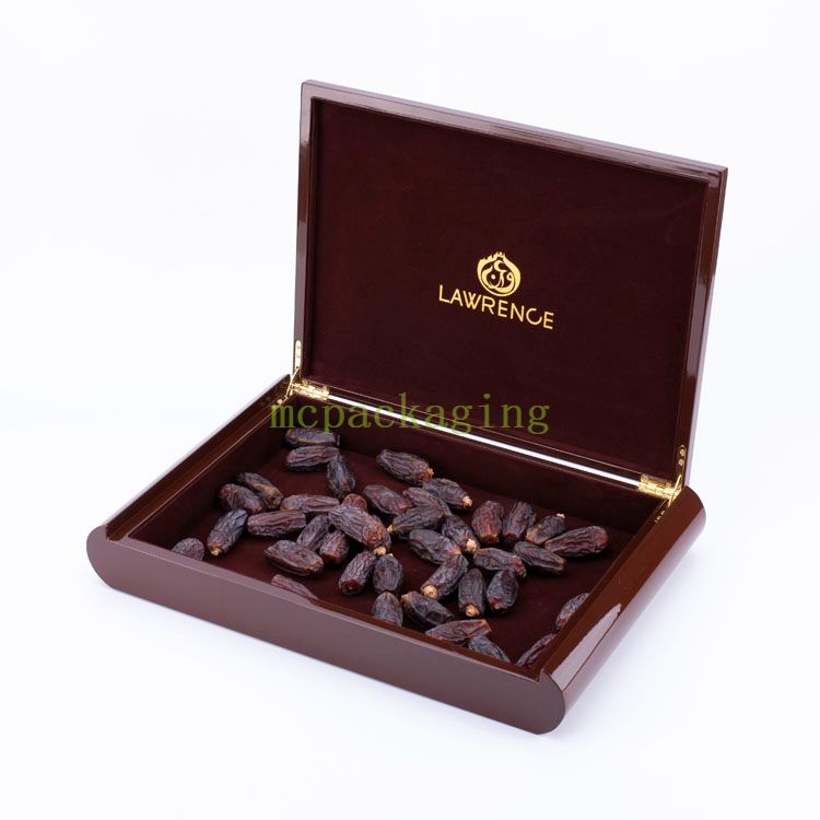 KSA Riyadh Season Wood Box for Wedding Chocolate Wood Dates Box Pattern Toast Box Ramadan