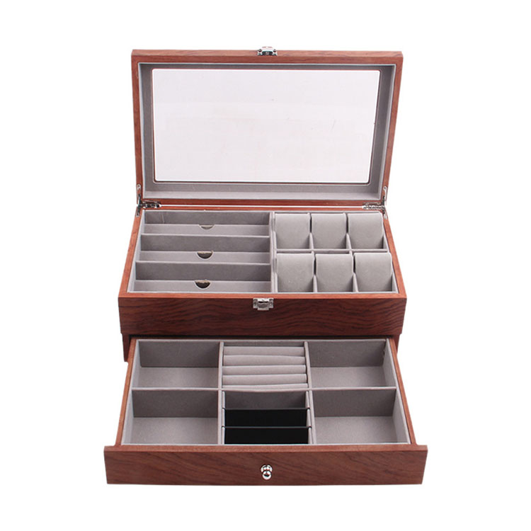 Wood Champagne Cocktail Glasses Wooden Sunglasses Case Box