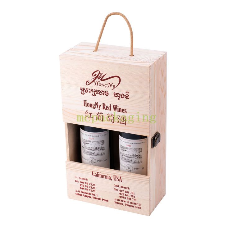 2 Bottle Pine Unfinished Wooden Crafts Wine Gift Box 6 Wine Bottle Wooden Box Wood Wine Box 3 Bottles