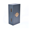 2023 Luxury Customized Logo Lacquer Wooden Single Wine Bottle Packaging Box Wooden Wine Gift Box