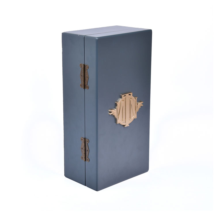 2023 Luxury Customized Logo Lacquer Wooden Single Wine Bottle Packaging Box Wooden Wine Gift Box