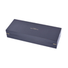Black Two Seven-character Hinges Two Japanese-character Gold Locks Black Flannel EVA Open Hole Inner Tray 6 Bottles of Wooden Paint Perfume Box Packaging