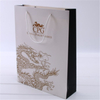 Custom Private Logo Printed Black Big Personalized Luxury Shopping Tote Gift Premium Paper Bags With Handle