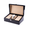 Classic High-end Black Watch Box with Silver Lock