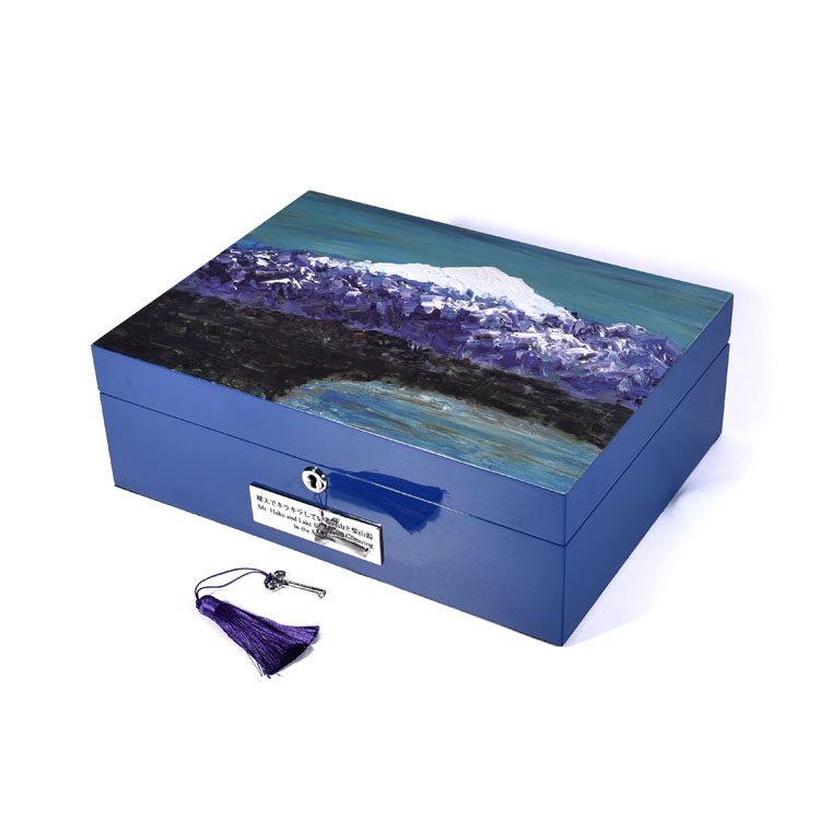 Upmarket Famous Brand Piano Painting Jewelry Wood Box